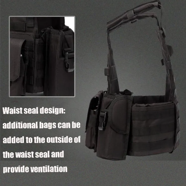 A64 Outdoor Multi-functional Convenient Combination Vest Tool Pocket, Size: Free Size(Black)