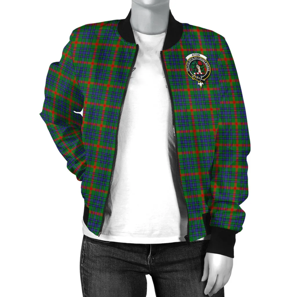 Aiton Tartan Bomber Jacket with Family Crest