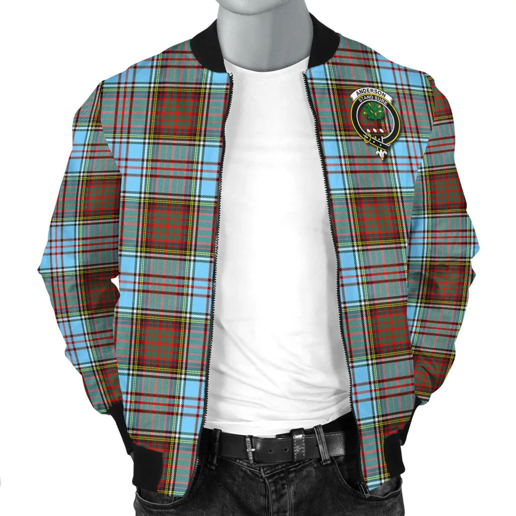 Anderson Ancient Tartan Bomber Jacket with Family Crest