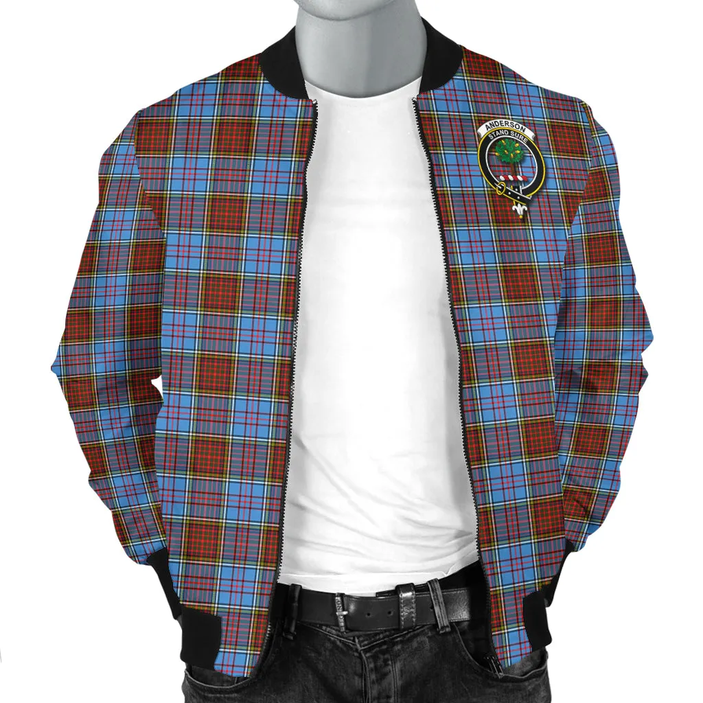 Anderson Modern Tartan Bomber Jacket with Family Crest