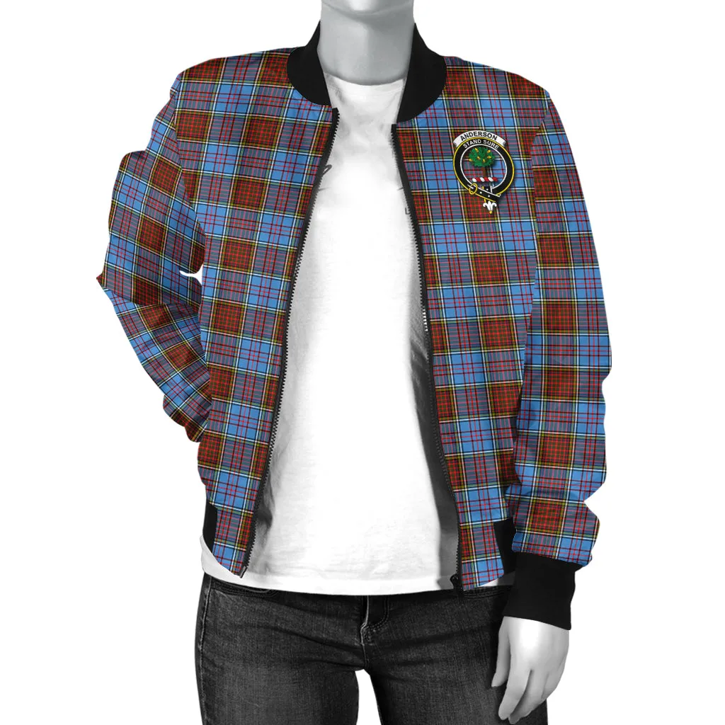 Anderson Modern Tartan Bomber Jacket with Family Crest