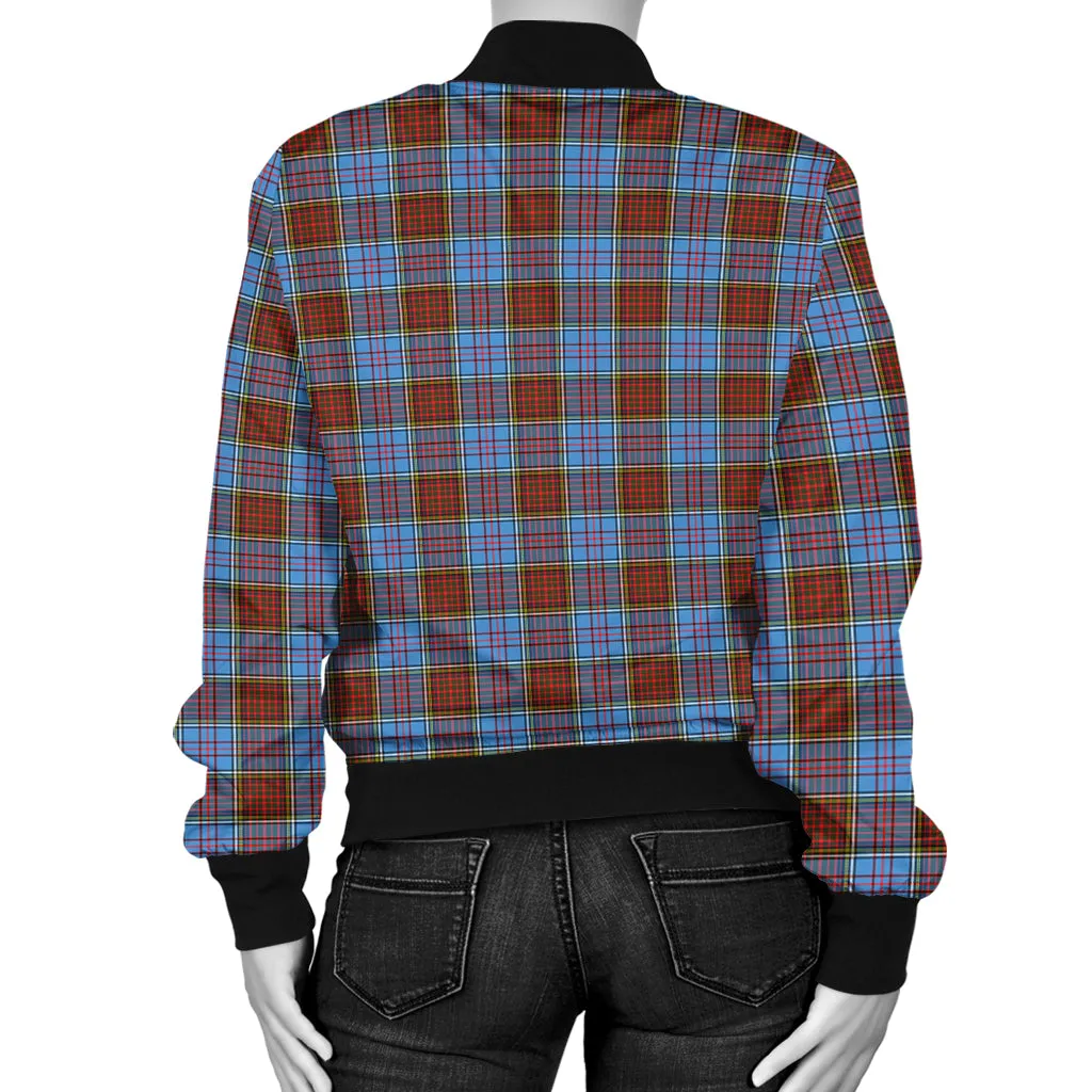 Anderson Modern Tartan Bomber Jacket with Family Crest