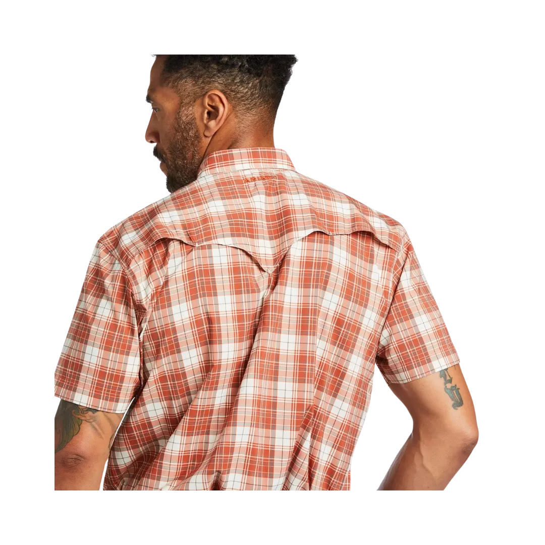 Ariat Men's VenTEK™ Western Baked Clay Plaid Shirt