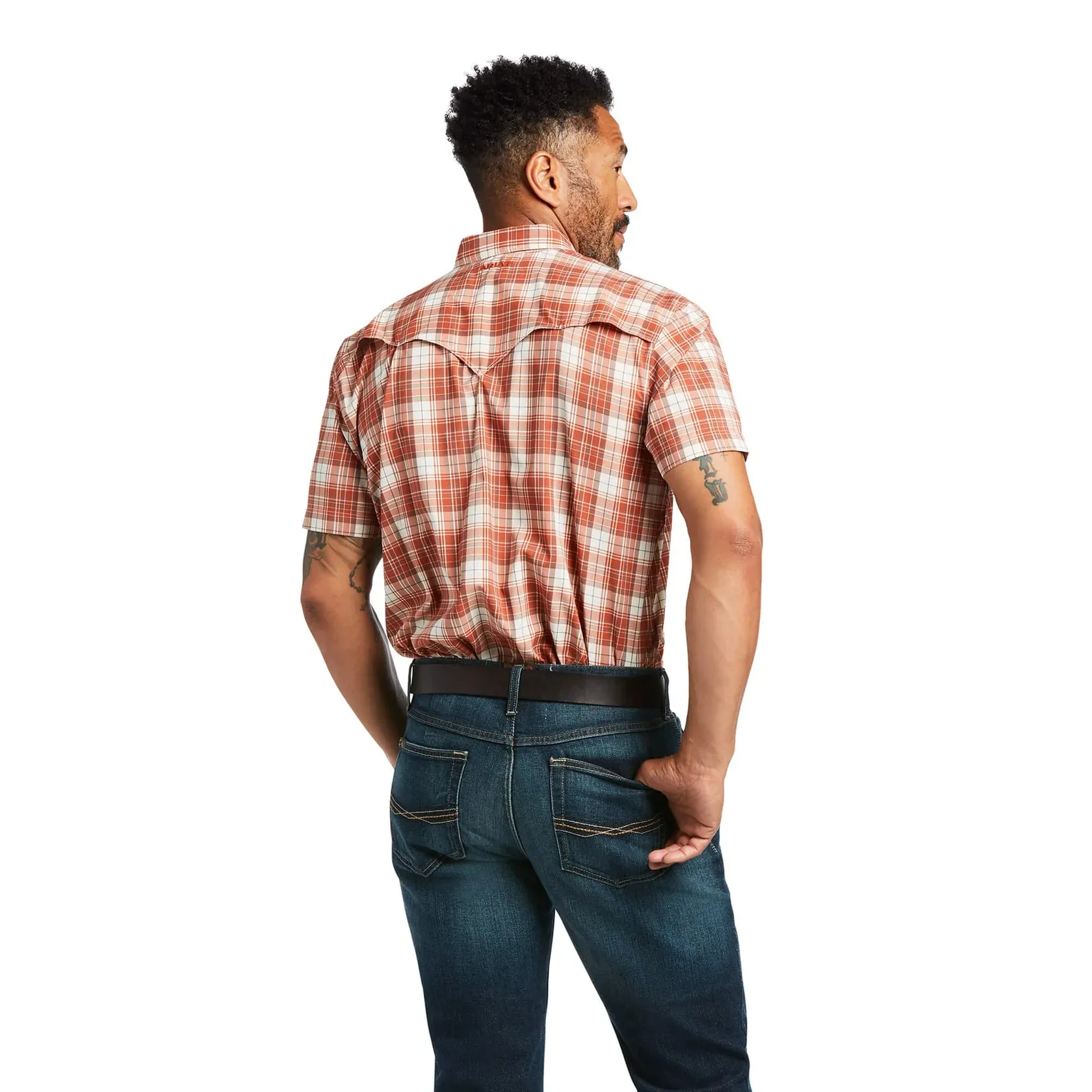 Ariat Men's VenTEK™ Western Baked Clay Plaid Shirt