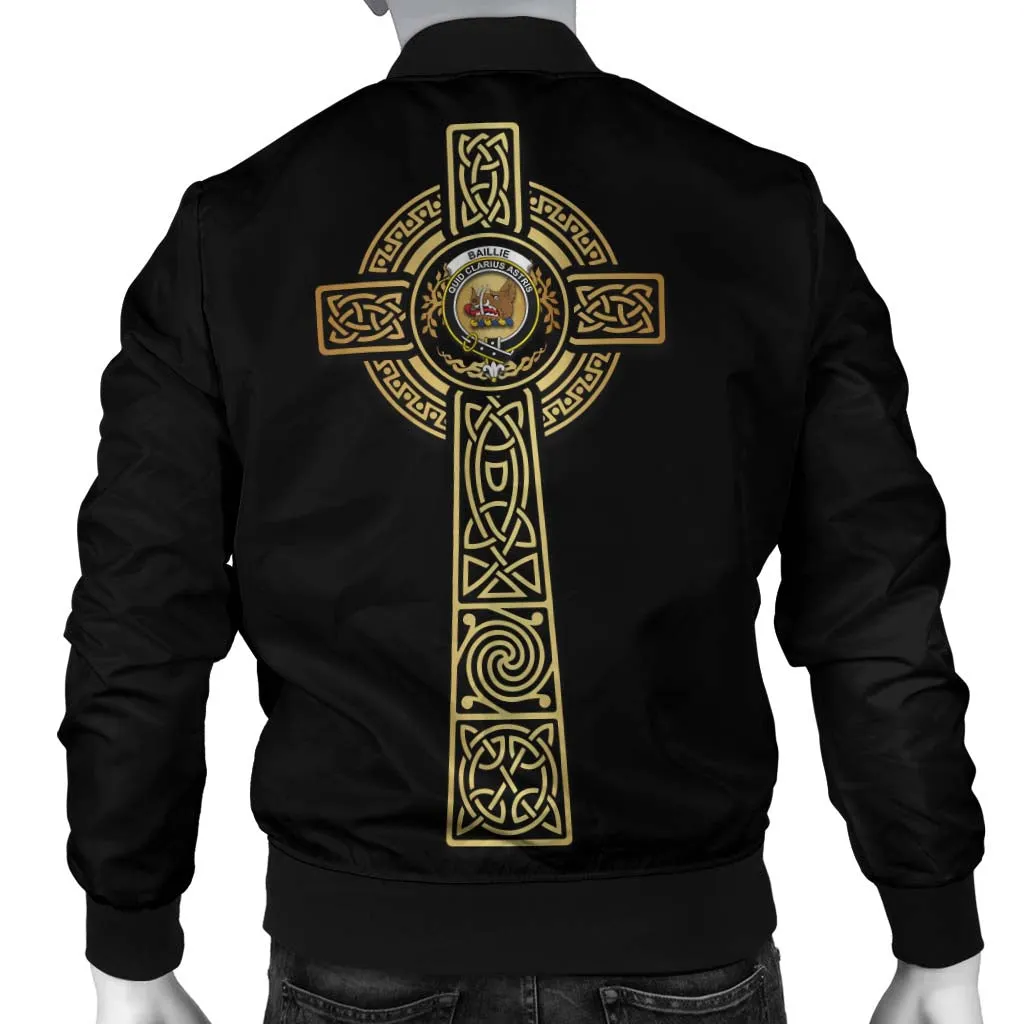 Baillie (Bailey) Clan Bomber Jacket with Golden Celtic Tree Of Life