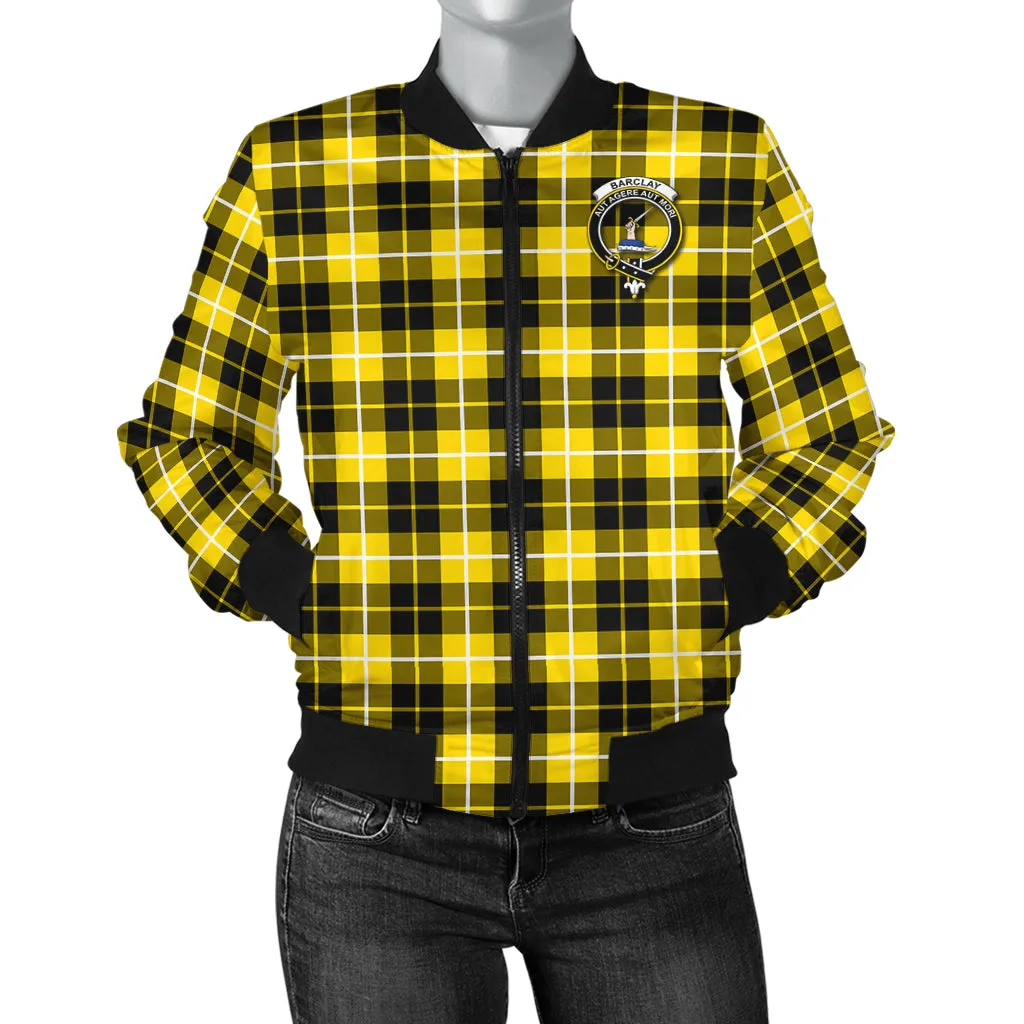 Barclay Dress Modern Tartan Bomber Jacket with Family Crest