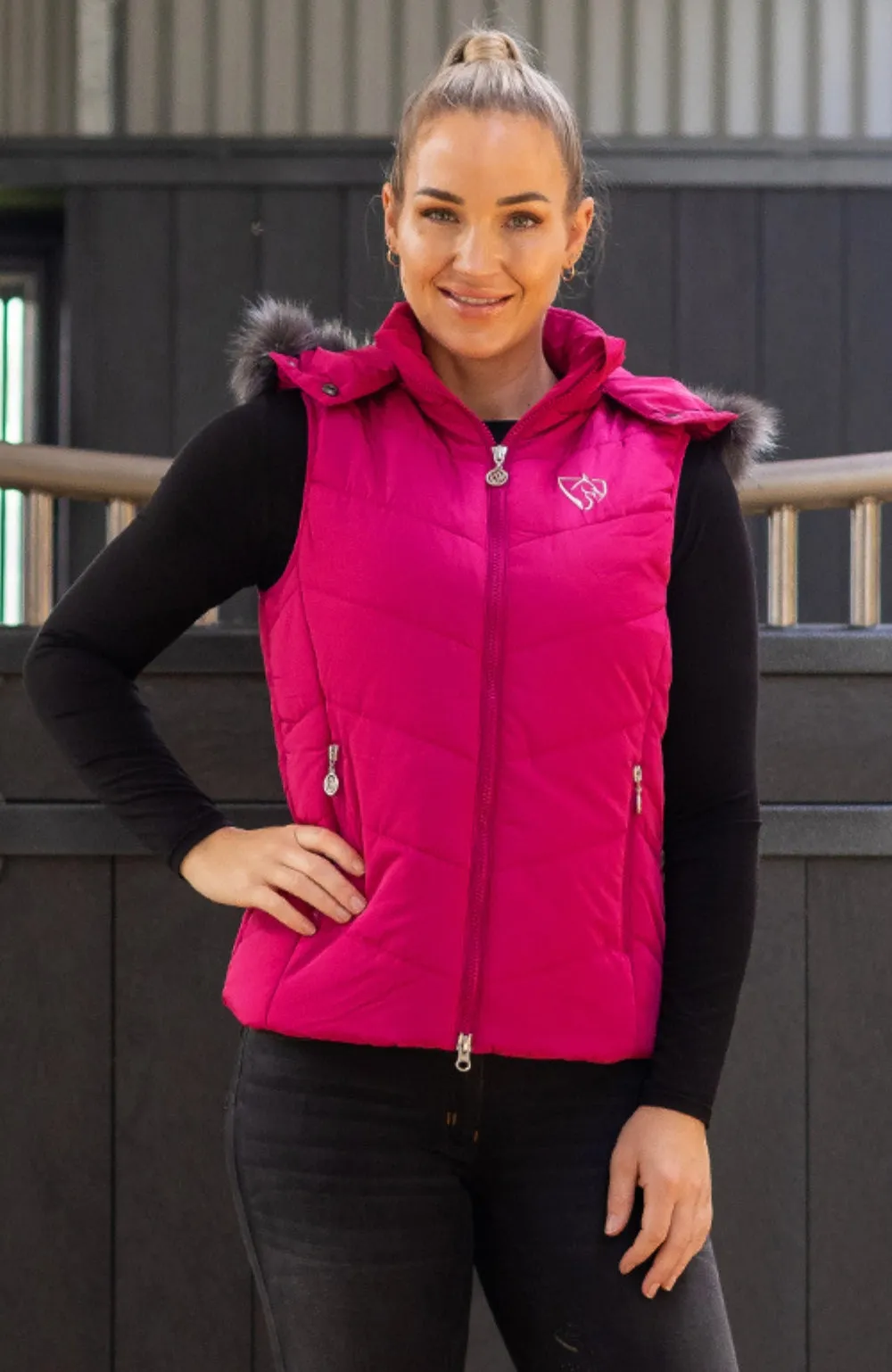 BARE Winter Series - Ellie Vest - Hot Pink