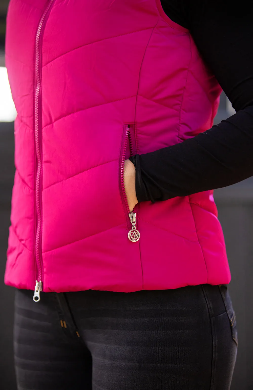 BARE Winter Series - Ellie Vest - Hot Pink