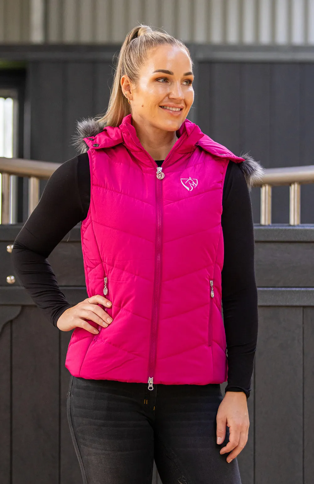 BARE Winter Series - Ellie Vest - Hot Pink