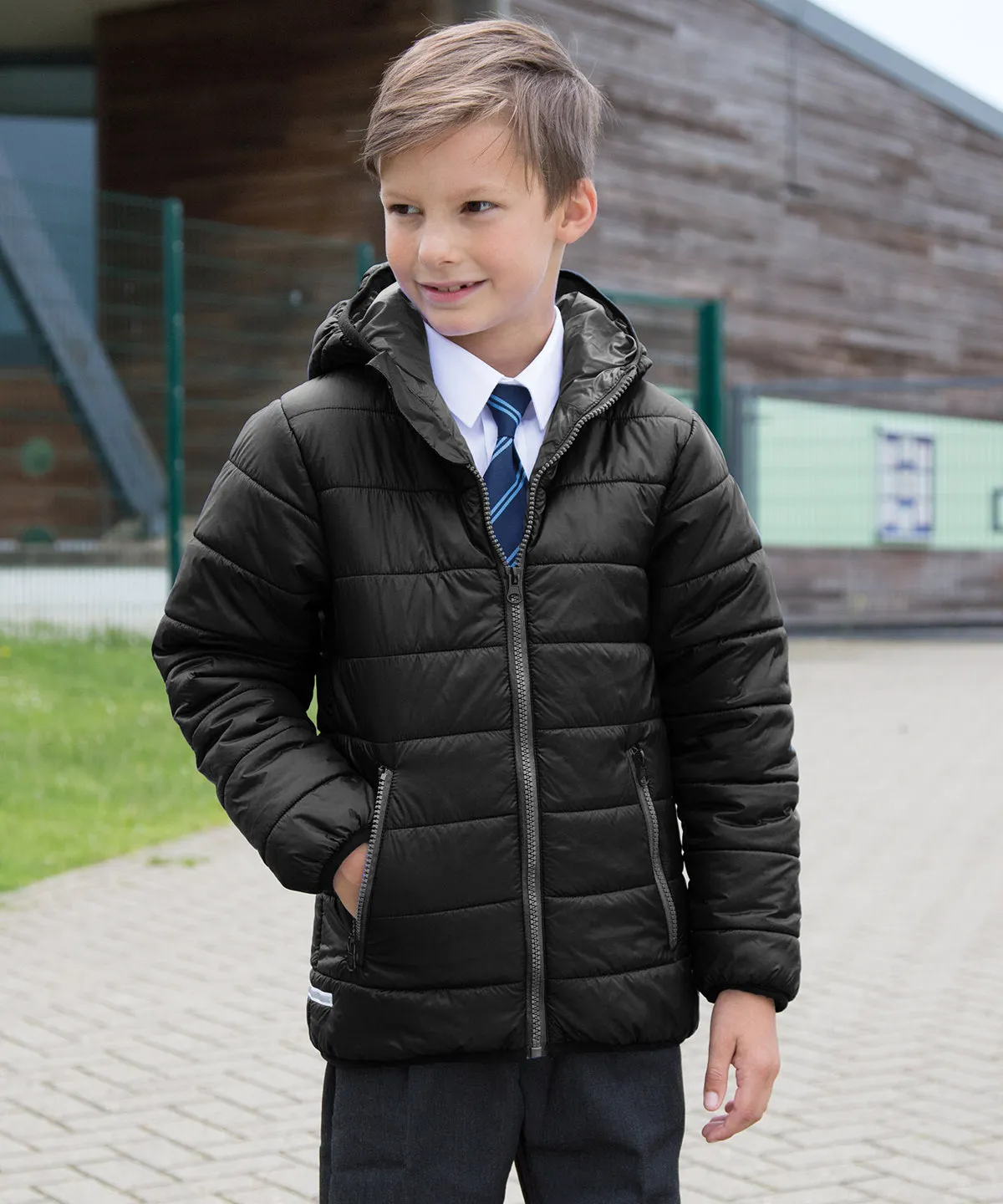 Black - Core junior soft padded jacket