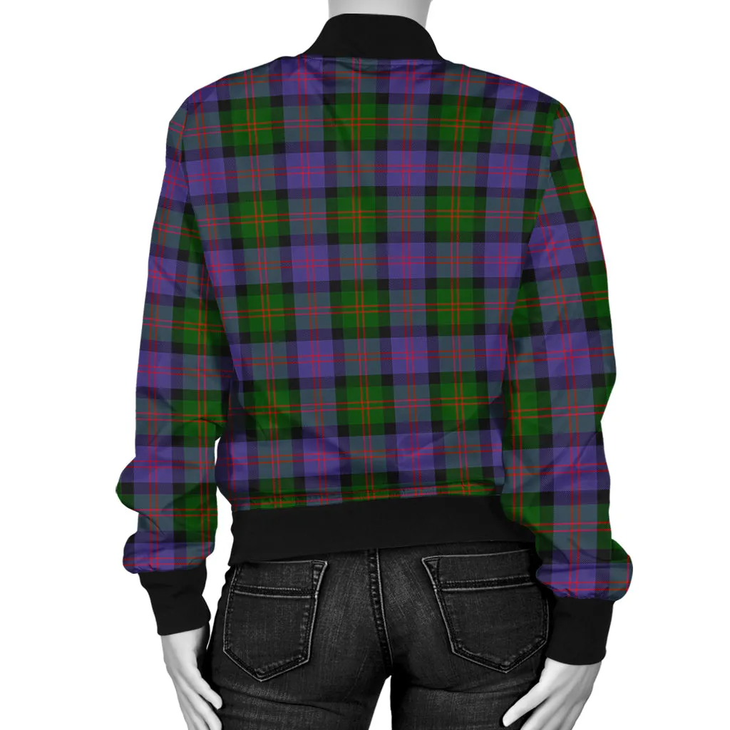 Blair Modern Tartan Bomber Jacket with Family Crest