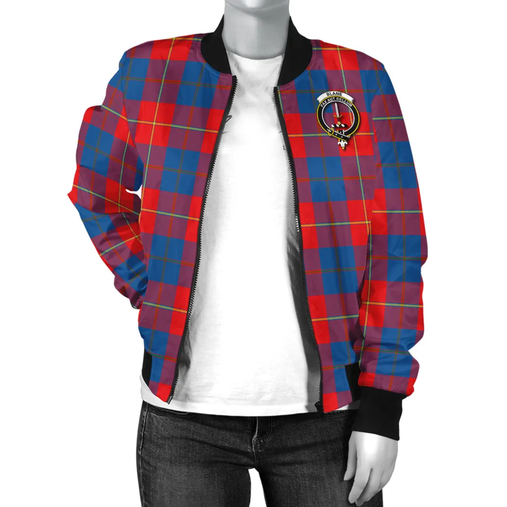 Blane Tartan Bomber Jacket with Family Crest