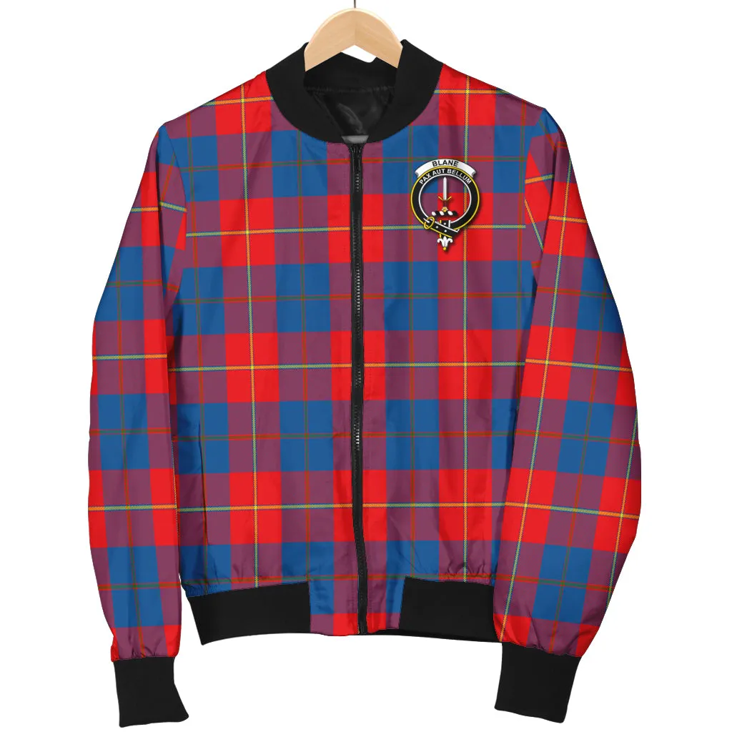 Blane Tartan Bomber Jacket with Family Crest