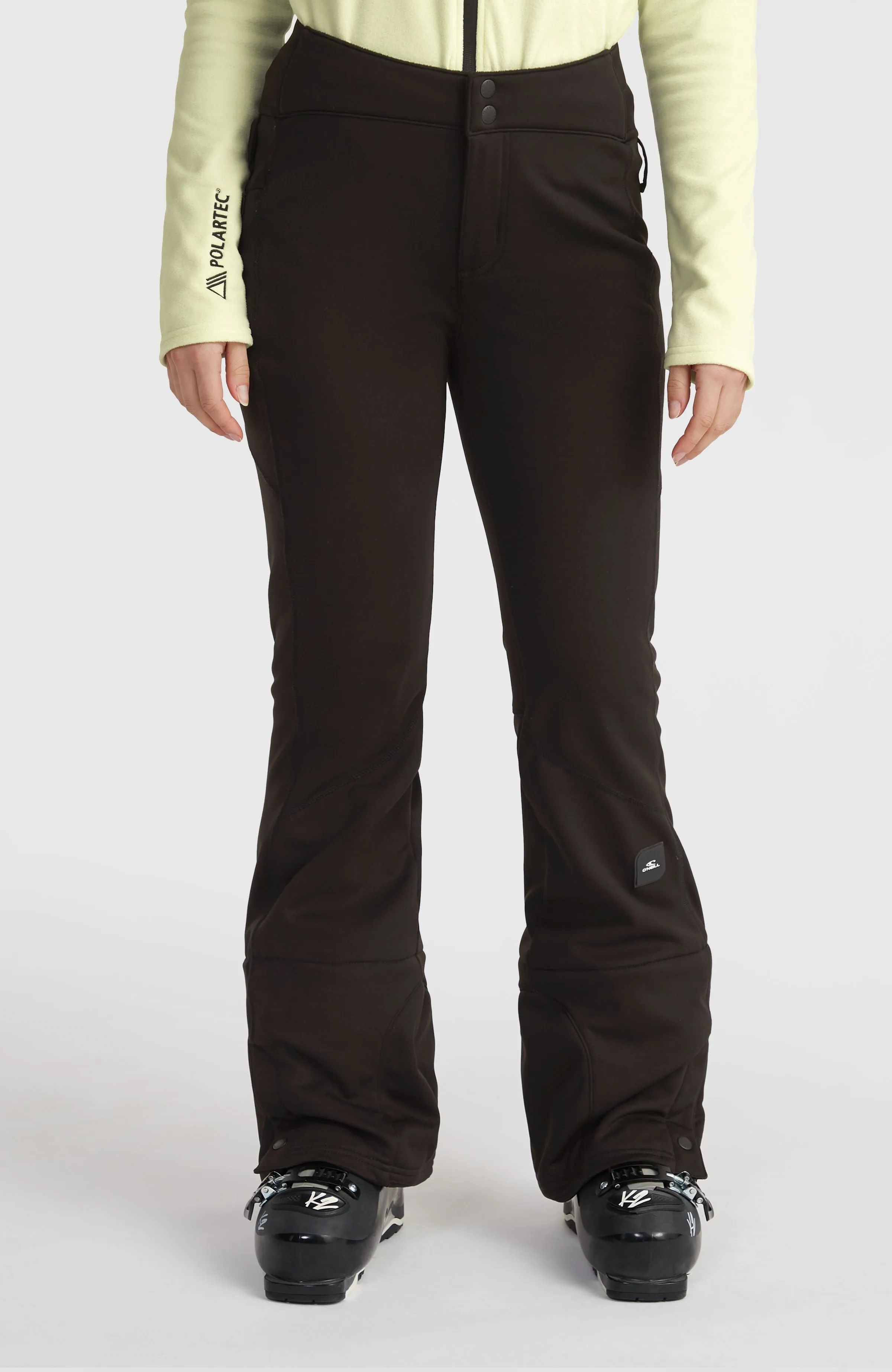 Blesses Softshell Hybrid Skinny Snow Pants | Black Out