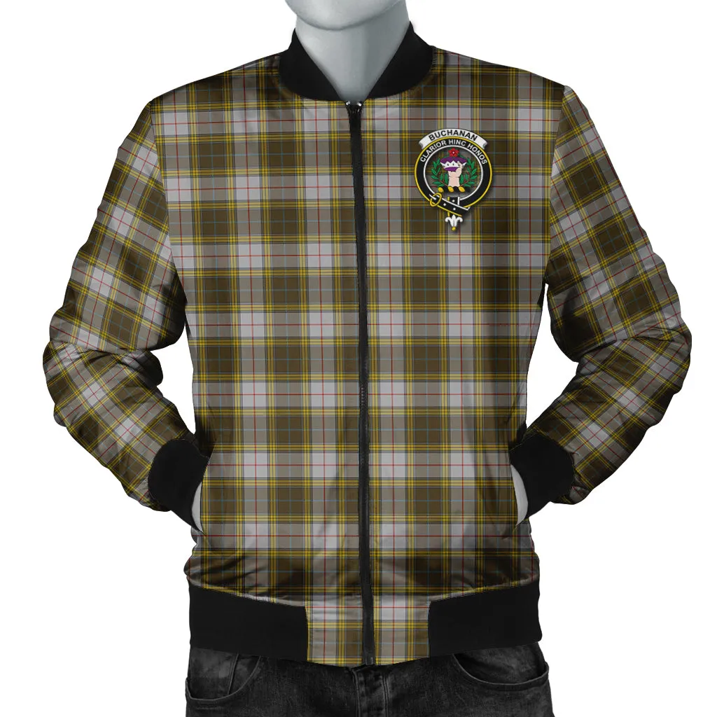 Buchanan Dress Tartan Bomber Jacket with Family Crest