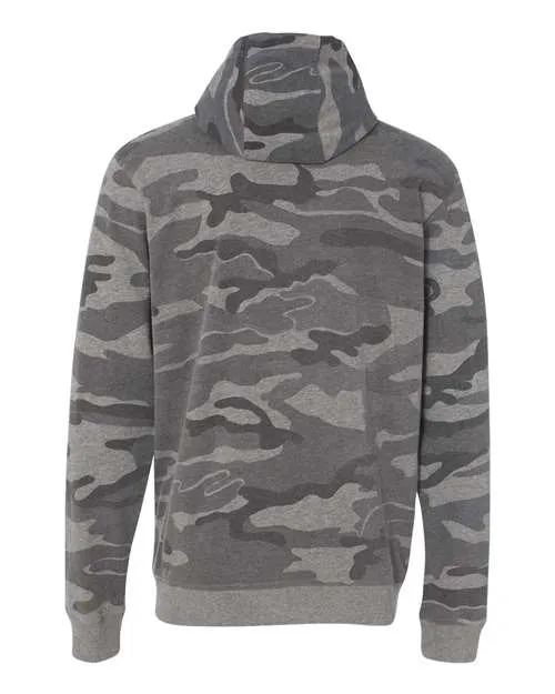 Burnside Men's Camo Full-Zip Hooded Sweatshirt