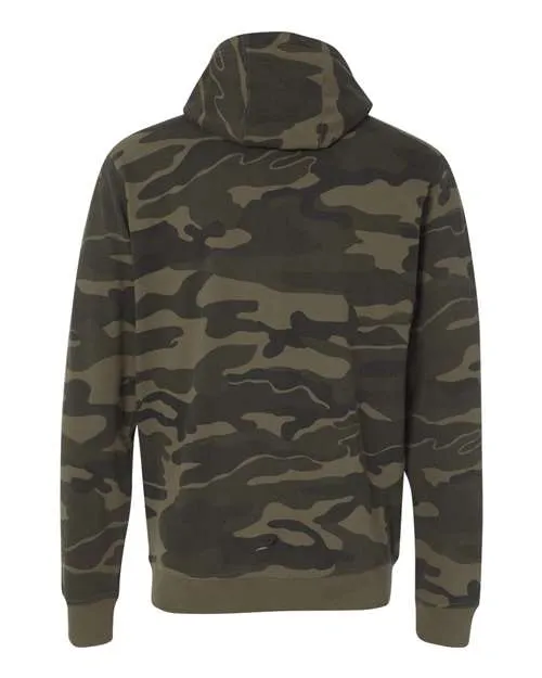 Burnside Men's Camo Full-Zip Hooded Sweatshirt