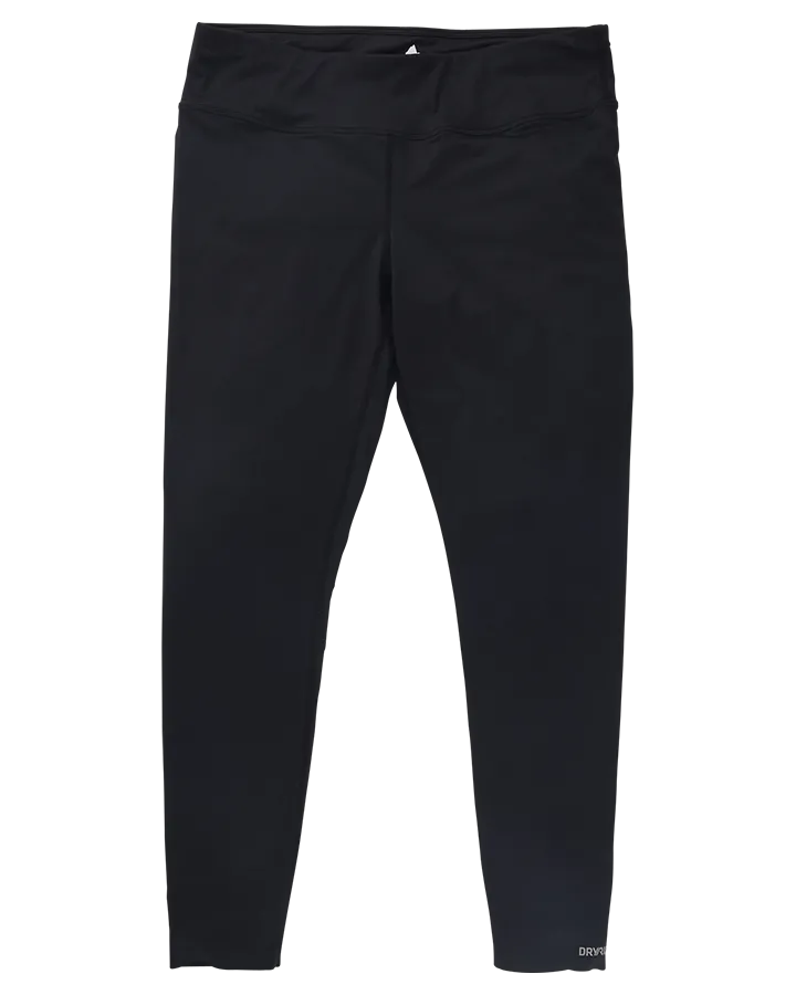 Burton Womens Midweight Base Layer Pants - True Black - 2023