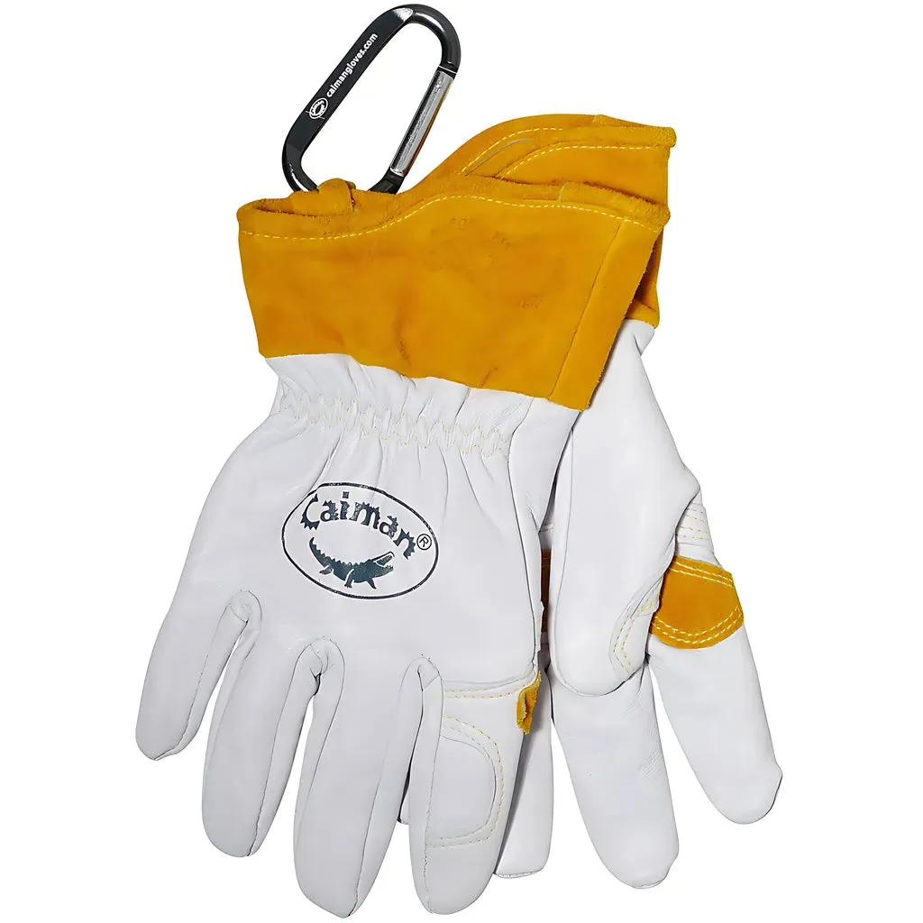 Caiman 1871-4 Premium Goat Grain TIG/MIG Welder's Glove with Wool Insulated Back - Scalloped Cuff