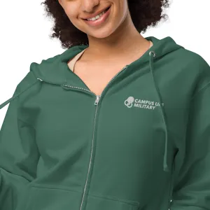 Campus Life Military Unisex fleece zip up hoodie