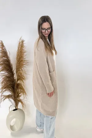 Chenille Soft Cardigan w/ Pockets