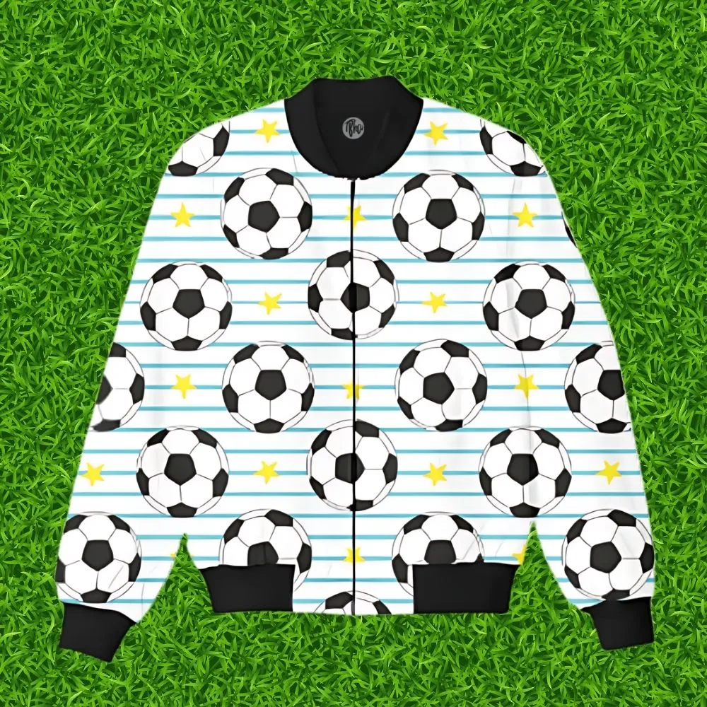 Football Fanatic All Over Print Bomber Jacket