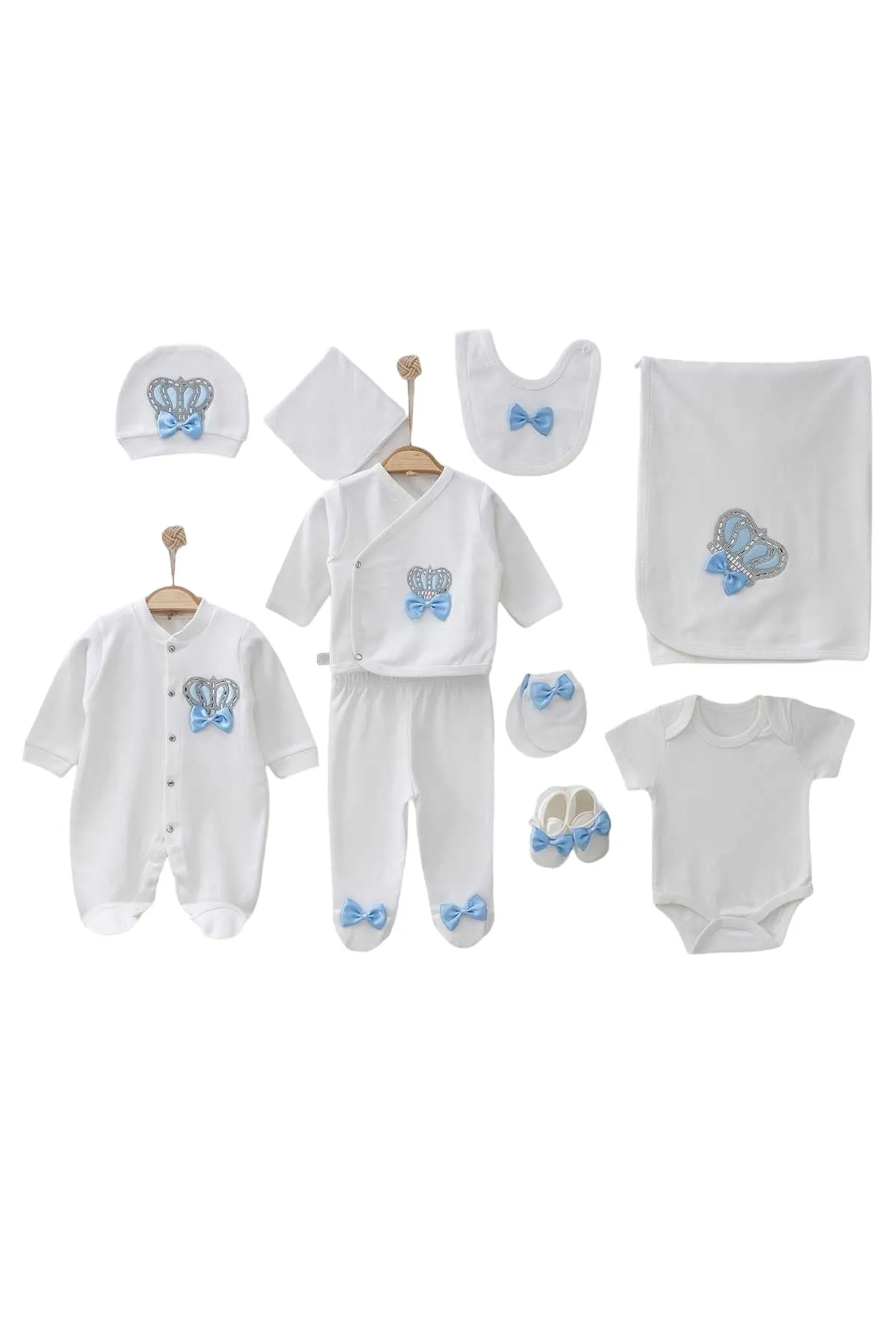 Henry Baby Blue Newborn Coming Home Set (10 Pcs)