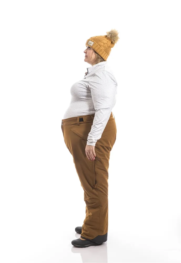 Insulated Plus Size Rider Pants | Gold