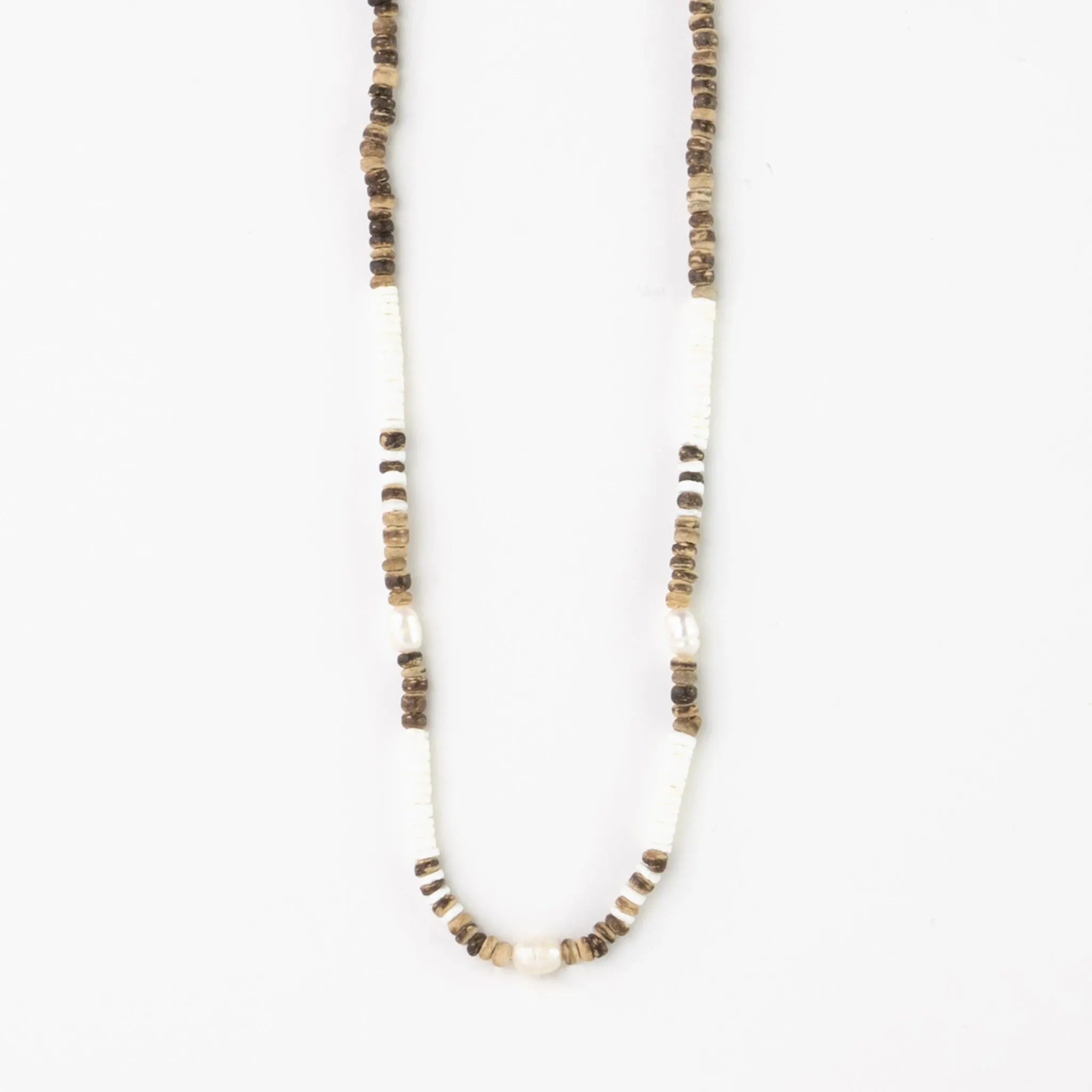 Kauai Puka Shell & Pearl Necklace