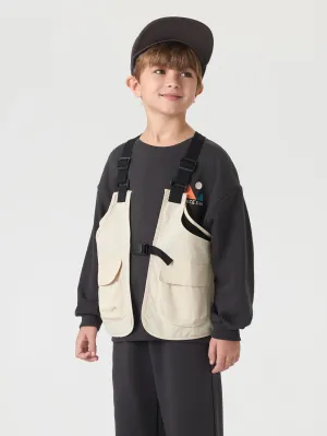 MARC & JANIE Boys Functional Wind Work Vest 240252