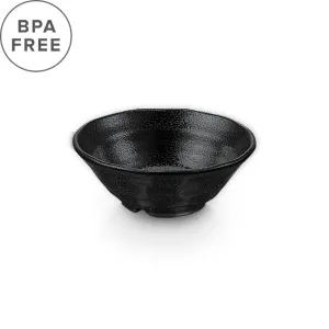 Melamine Black Grainy Kobachi Bowl 7.8 fl oz / 4.8" dia