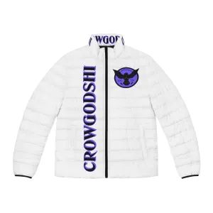 Men's 3rd GEN Puffer Jacket, WHITE W/ PURPLE LOGO