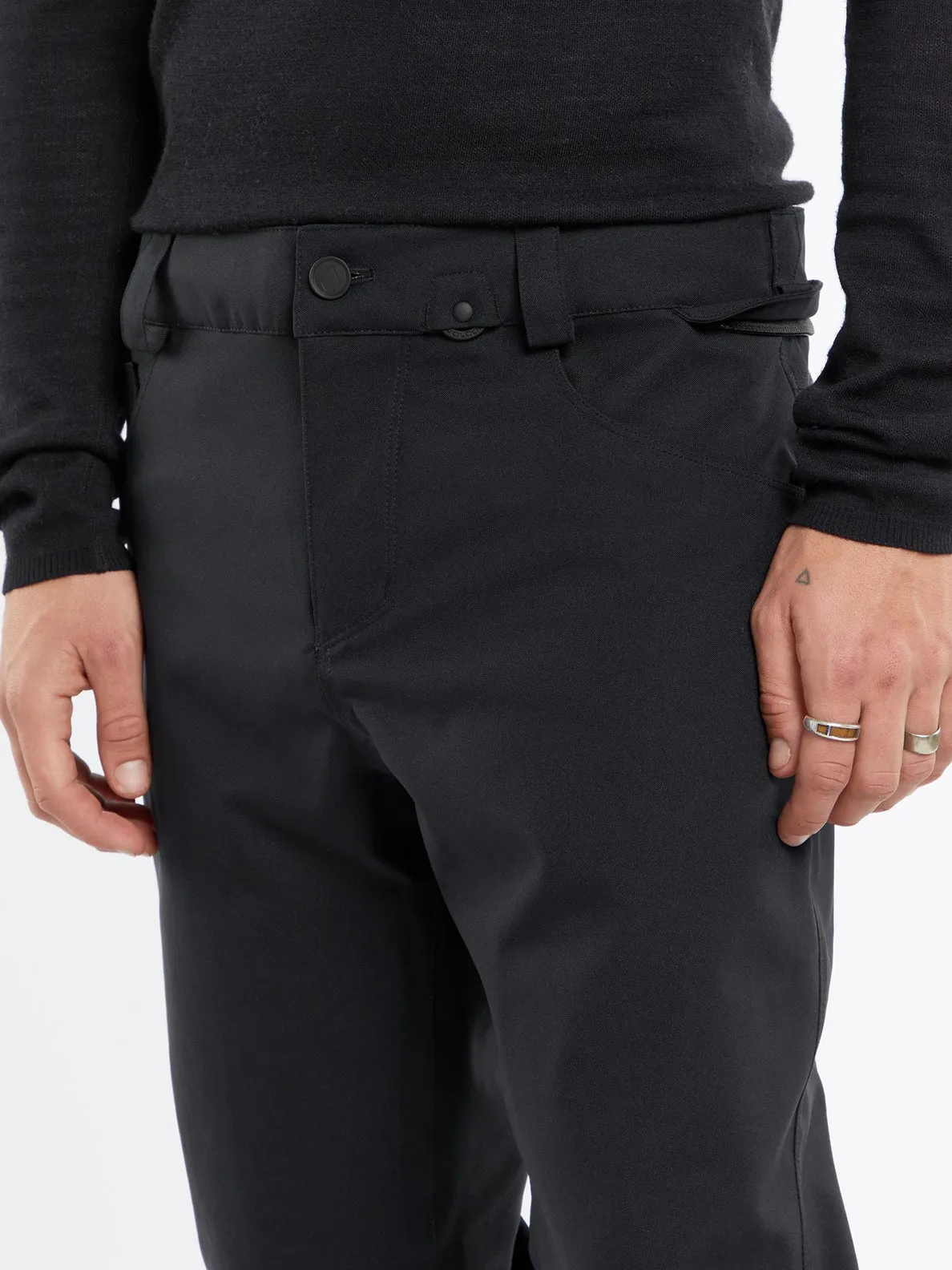 Mens 5-Pocket Tight Pants - Black