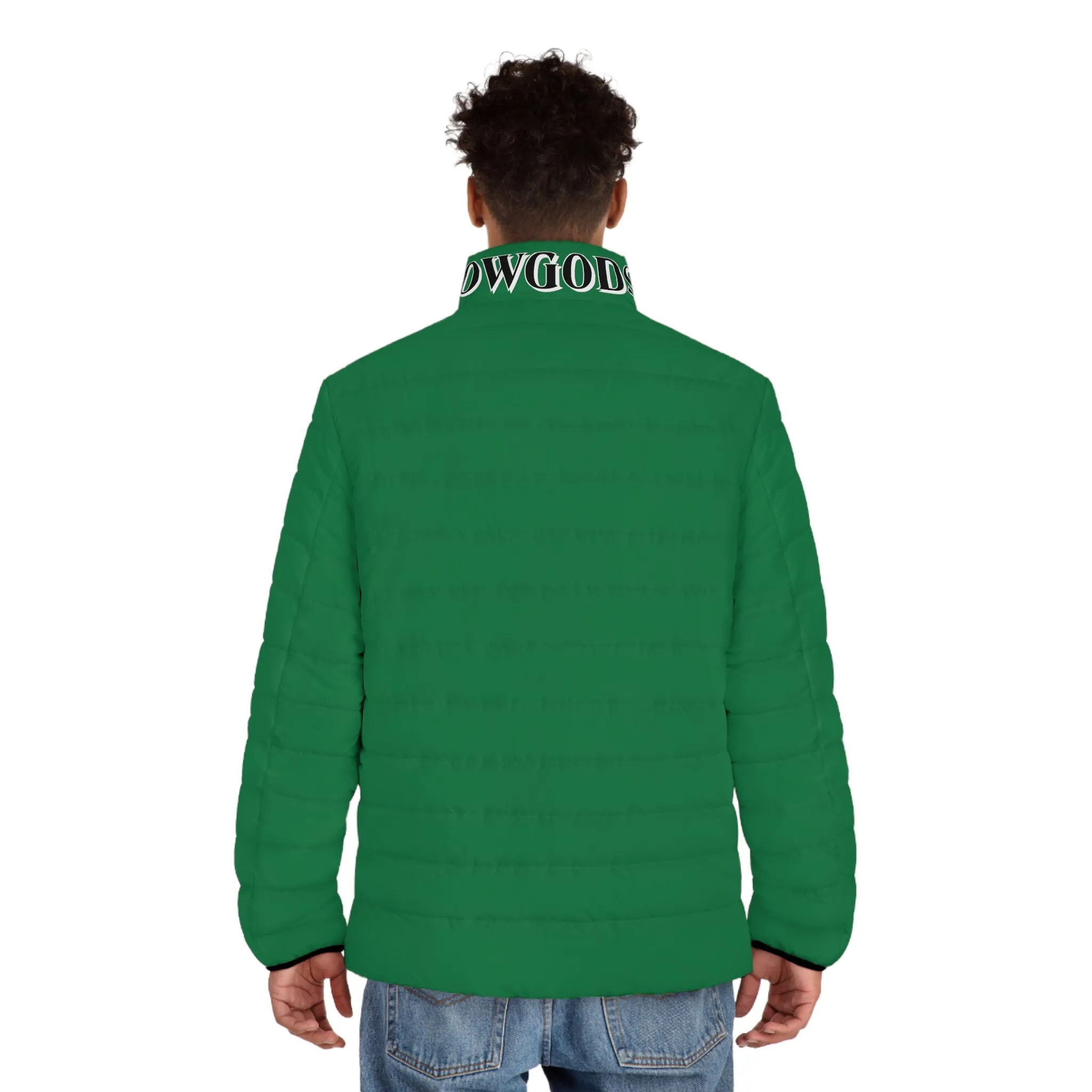 Men's CROWGODSHI Puffer Jacket, GREEN