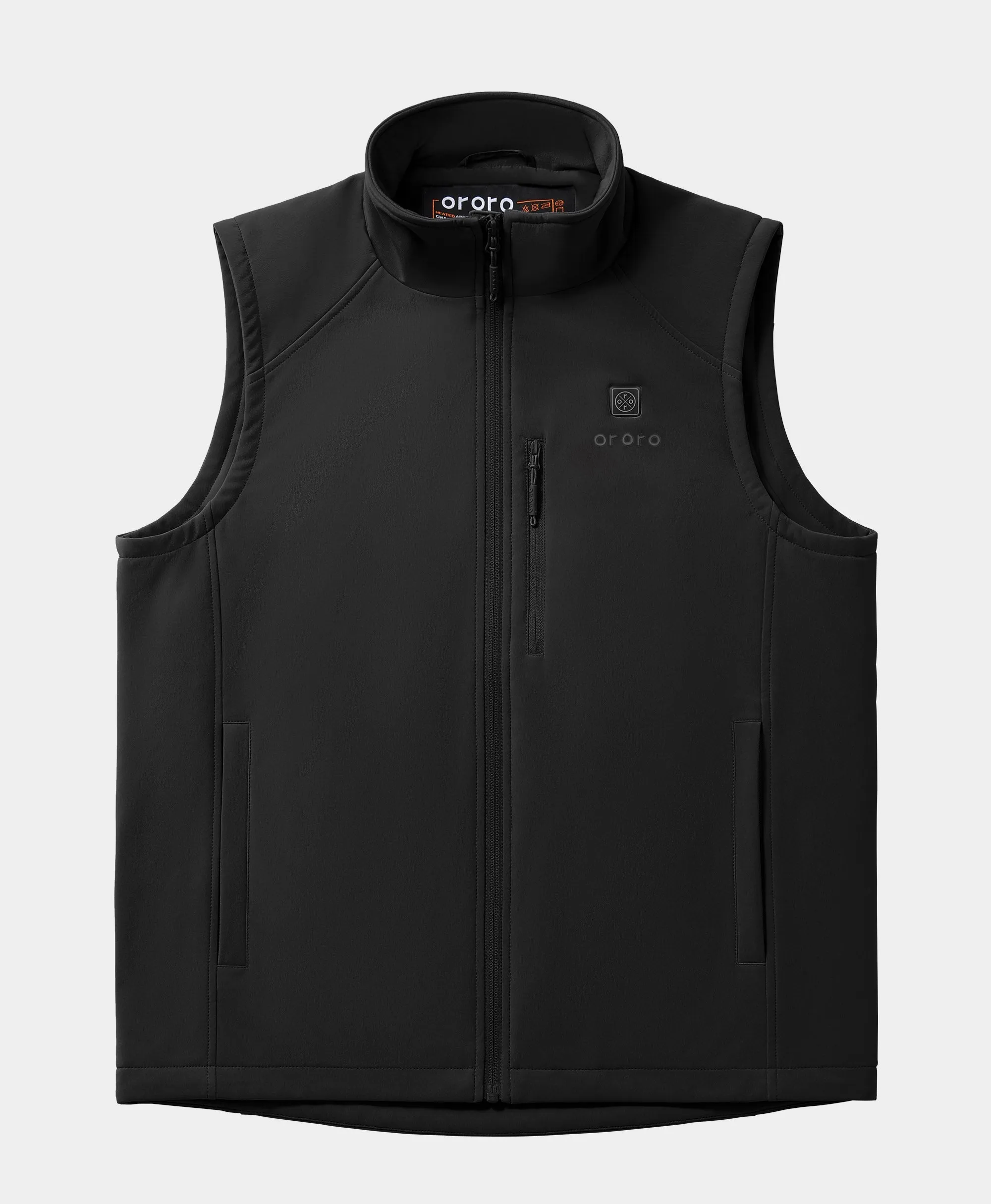 Men's Heated Softshell Vest - Black / Grey