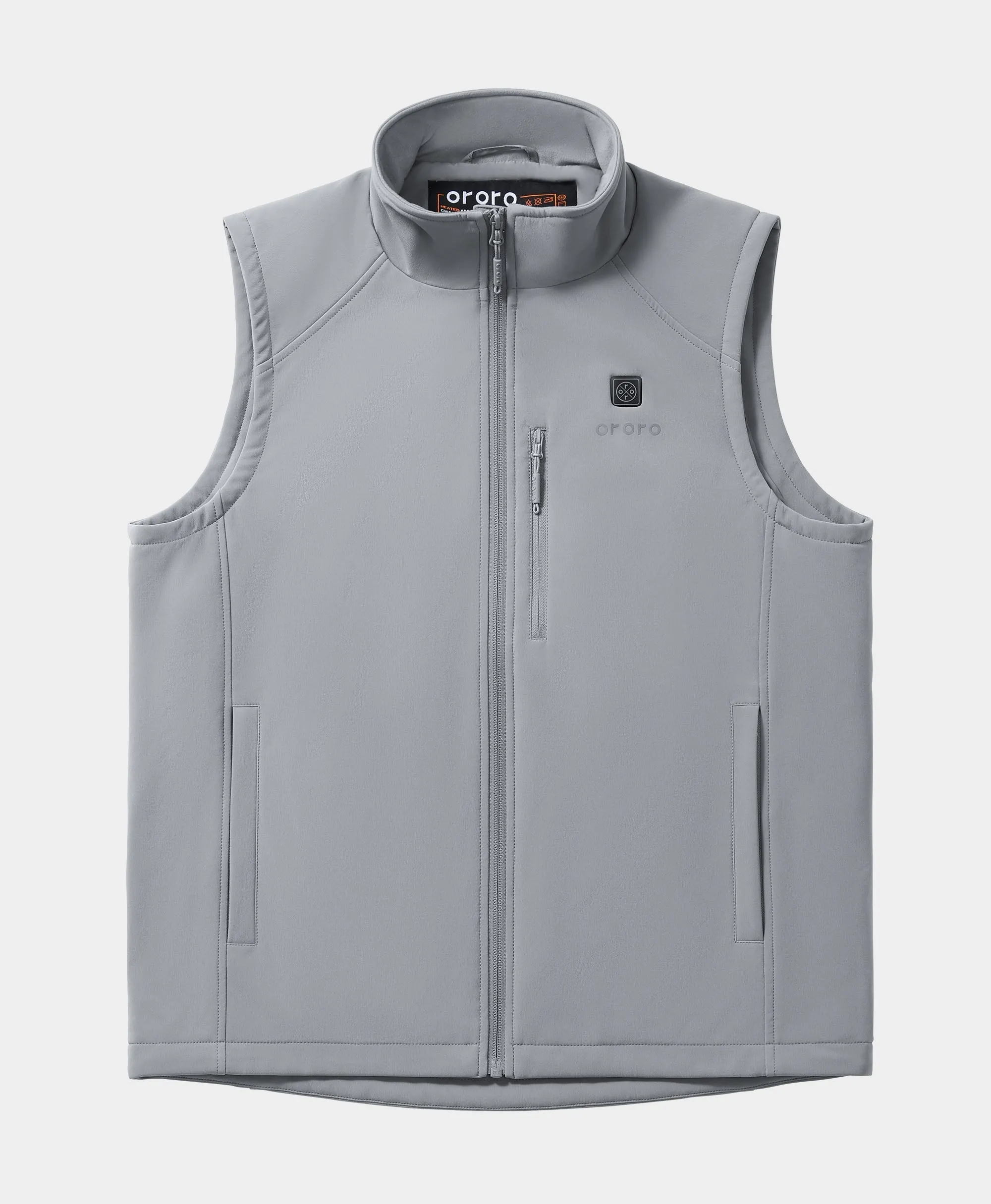 Men's Heated Softshell Vest - Black / Grey