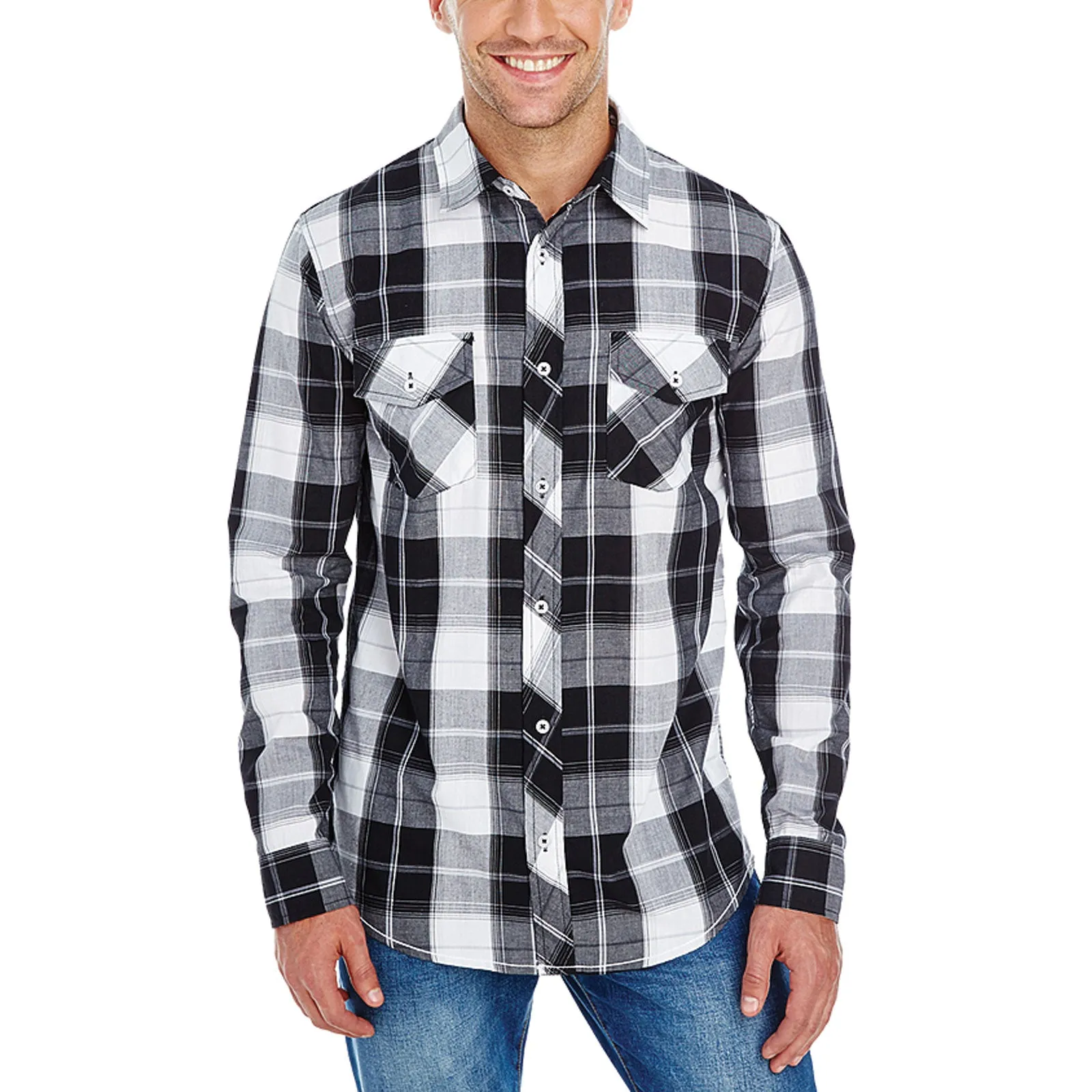 Men's Long Sleeve Plaid