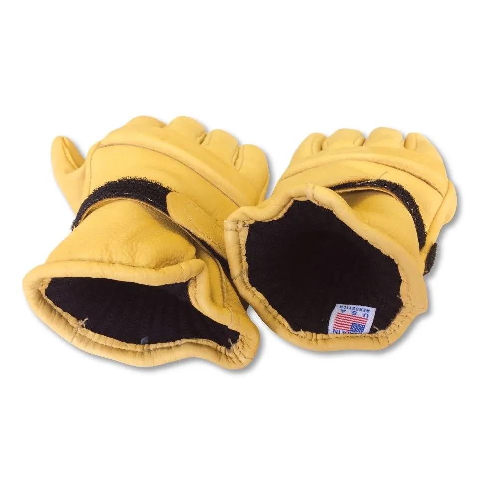 Merino Wool Insulated Competition Elkskin Roper Gloves