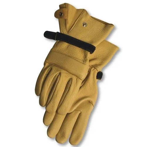 Merino Wool Insulated Elkskin Gauntlet Gloves