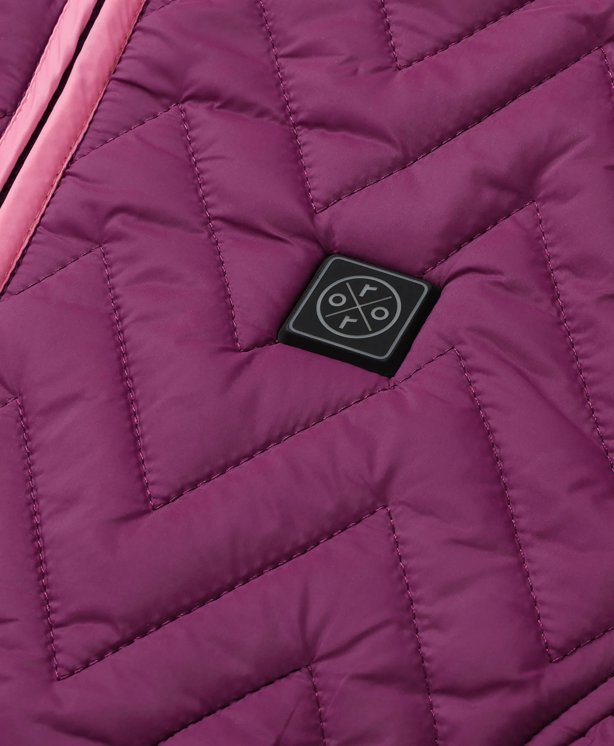 (Open-Box) Women's Heated Chevron Quilted Vest (Battery Set Not Included)