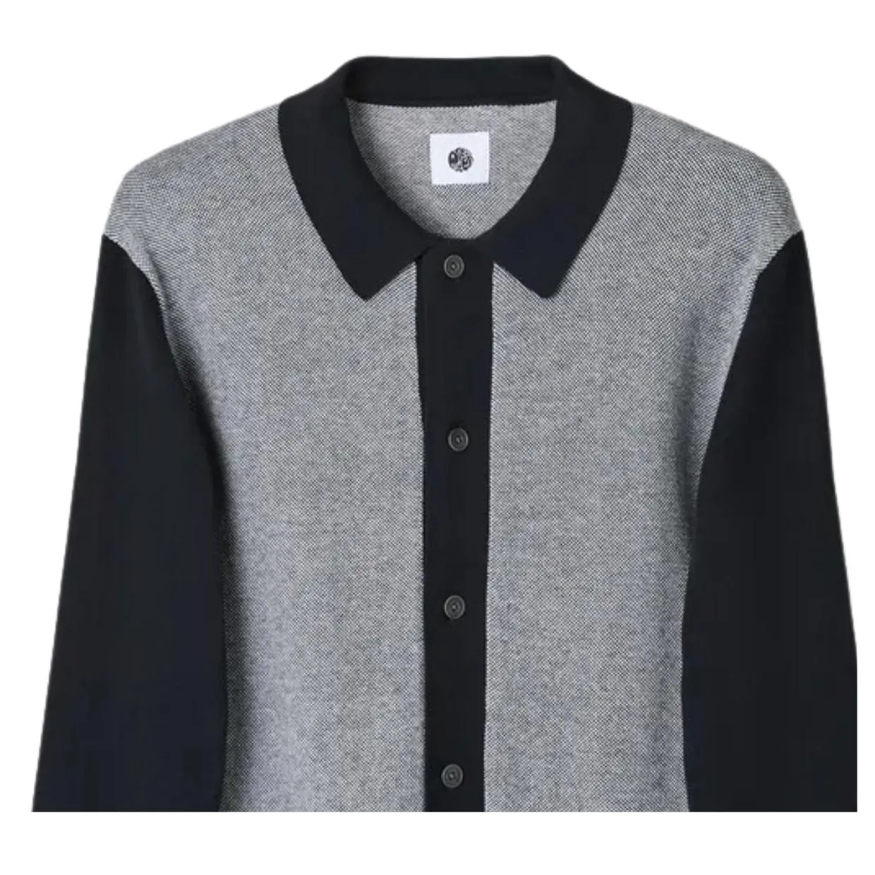 Pretty Green Roxy Knit Black Shirt