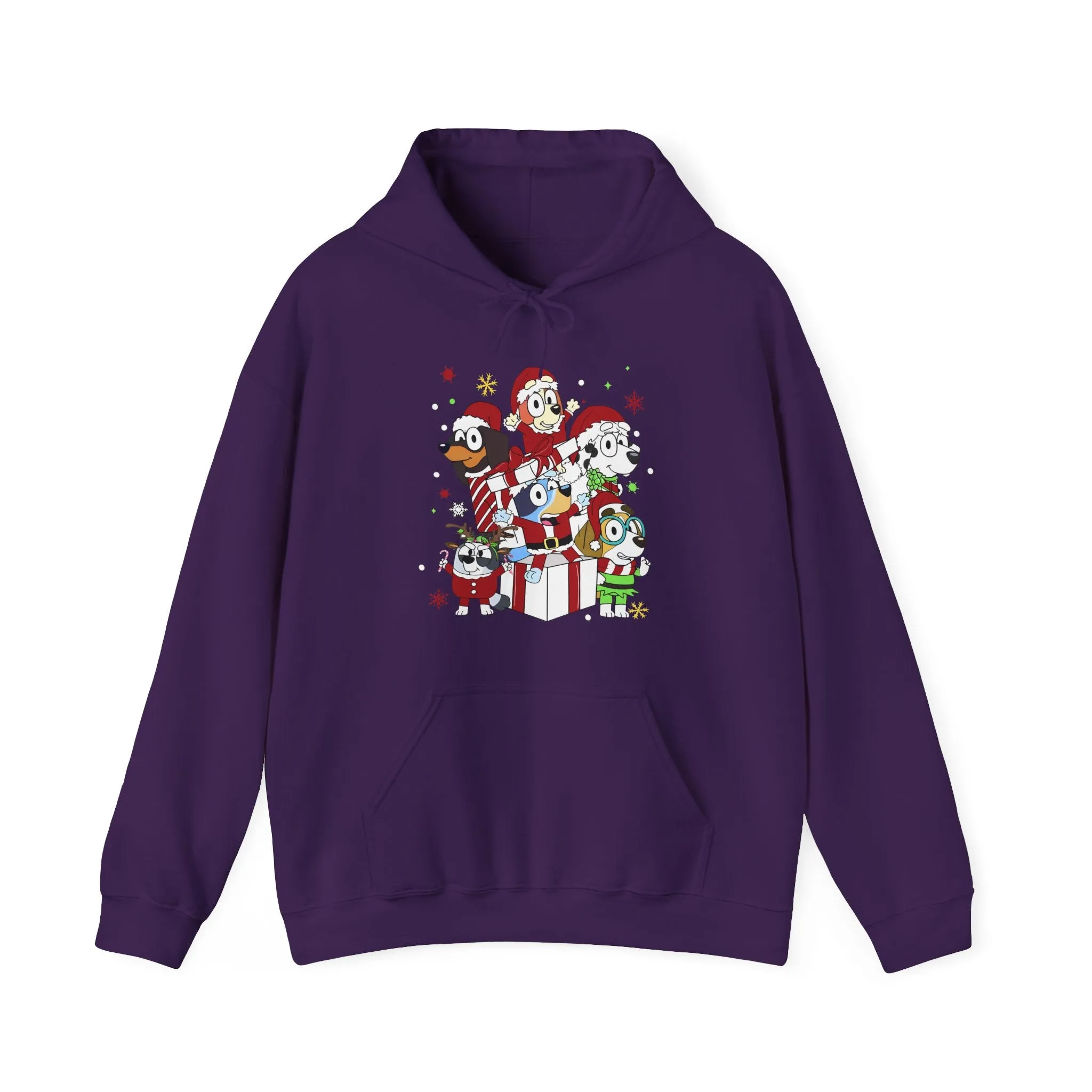 Princess Grace Festive Animal Friends Hoodie – Unisex Heavy Blend™ Sweatshirt for Holiday Cheer