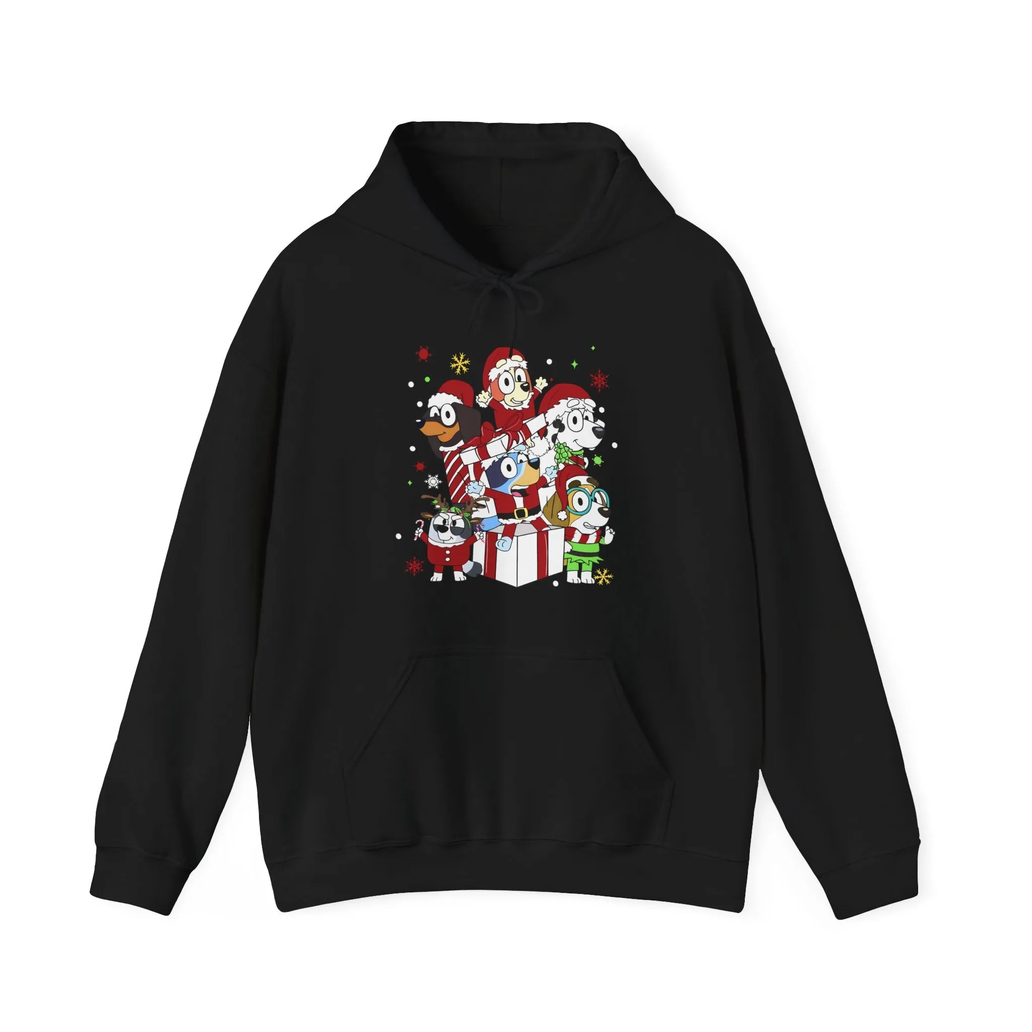 Princess Grace Festive Animal Friends Hoodie – Unisex Heavy Blend™ Sweatshirt for Holiday Cheer