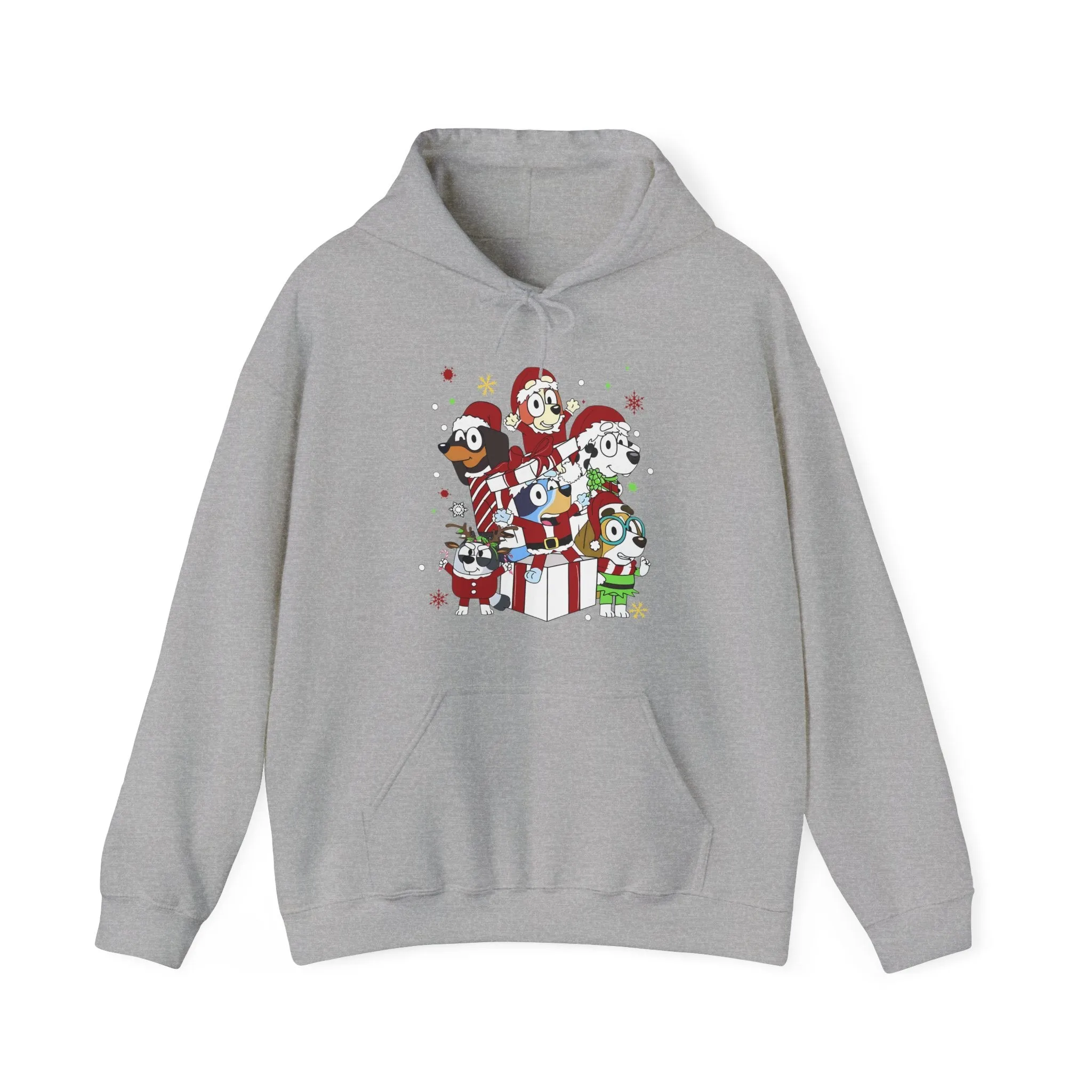 Princess Grace Festive Animal Friends Hoodie – Unisex Heavy Blend™ Sweatshirt for Holiday Cheer