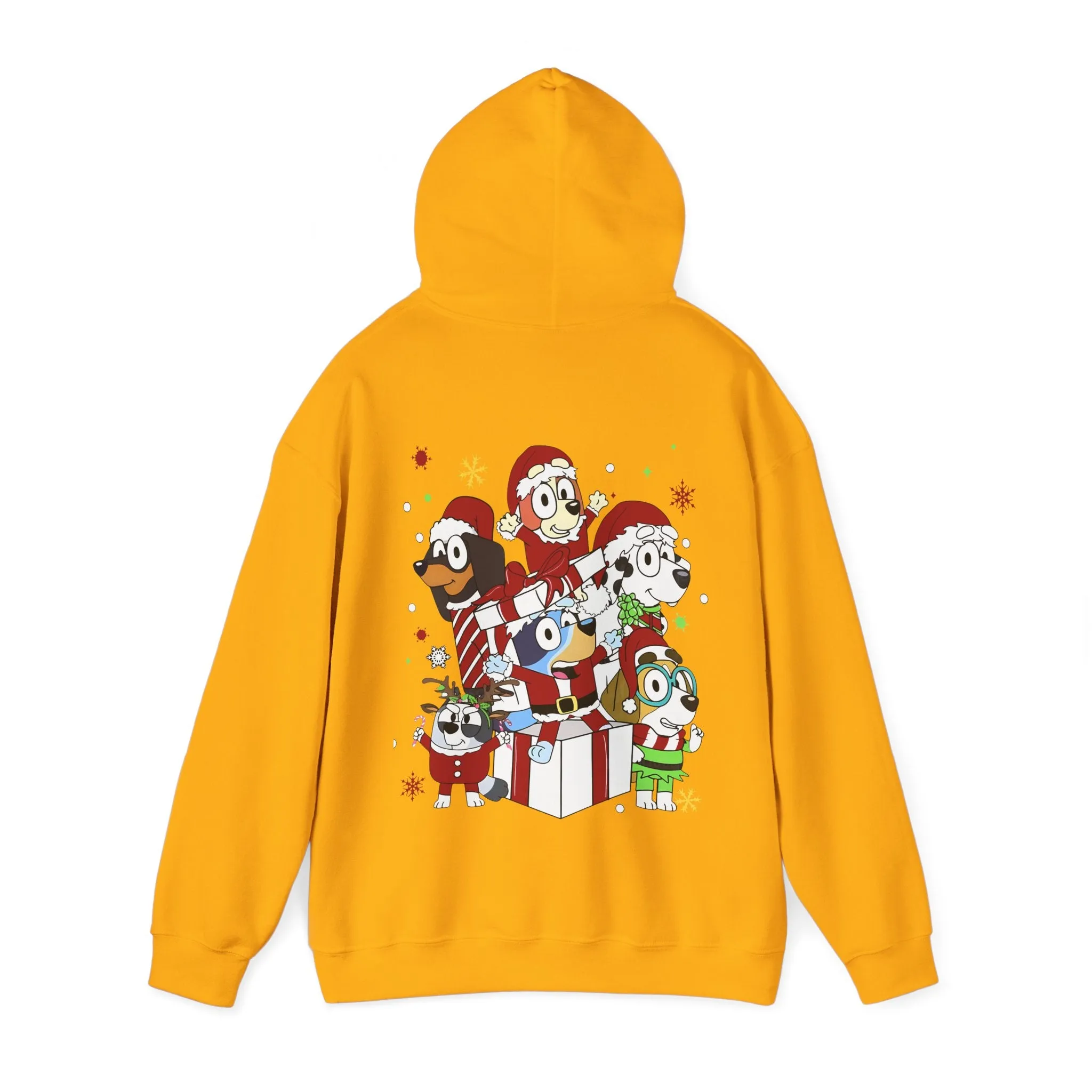 Princess Grace Festive Animal Friends Hoodie – Unisex Heavy Blend™ Sweatshirt for Holiday Cheer