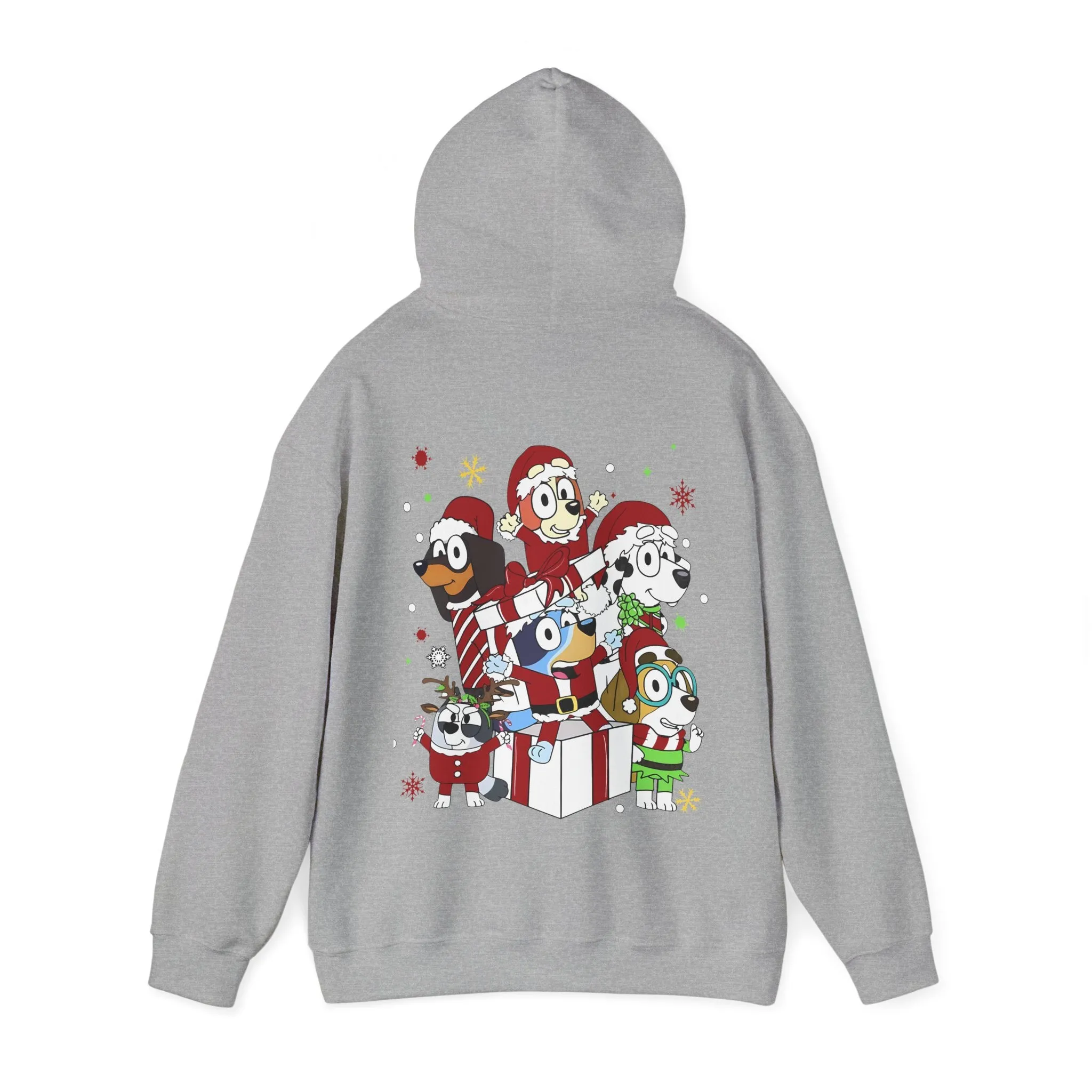 Princess Grace Festive Animal Friends Hoodie – Unisex Heavy Blend™ Sweatshirt for Holiday Cheer