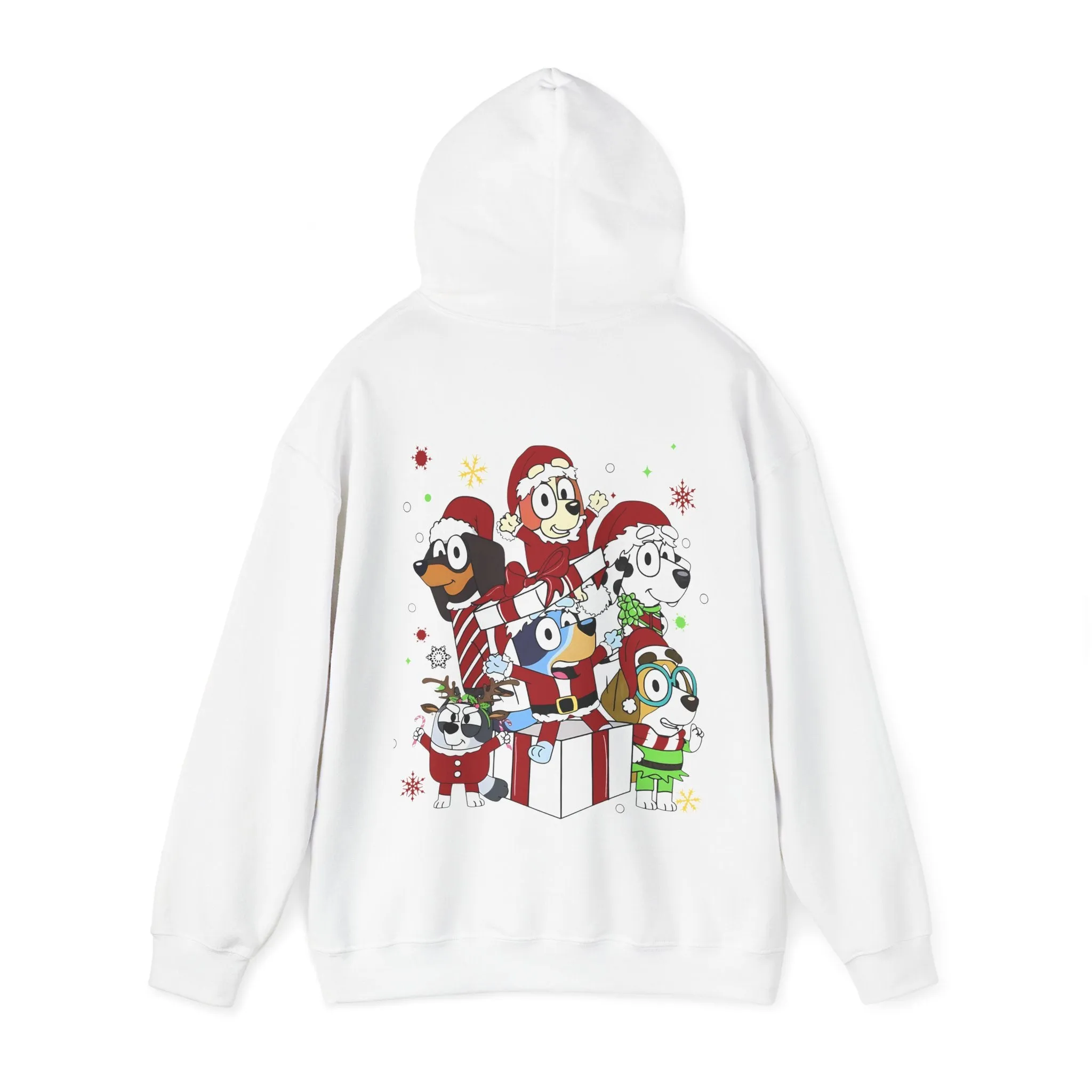 Princess Grace Festive Animal Friends Hoodie – Unisex Heavy Blend™ Sweatshirt for Holiday Cheer