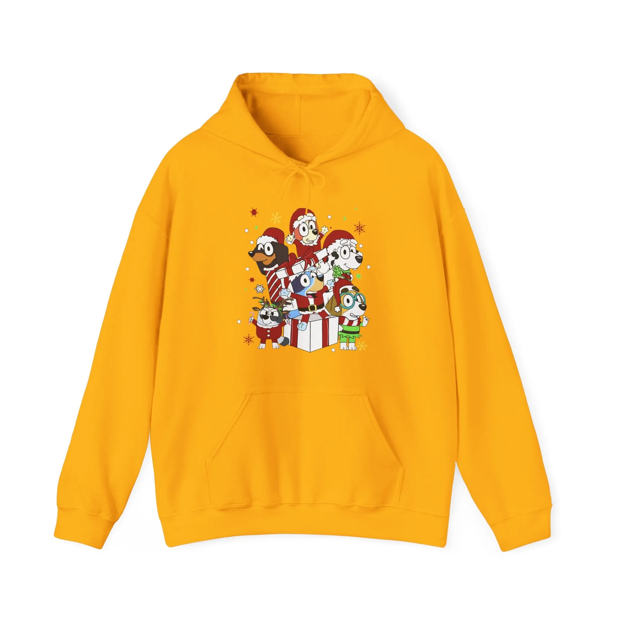 Princess Grace Festive Animal Friends Hoodie – Unisex Heavy Blend™ Sweatshirt for Holiday Cheer