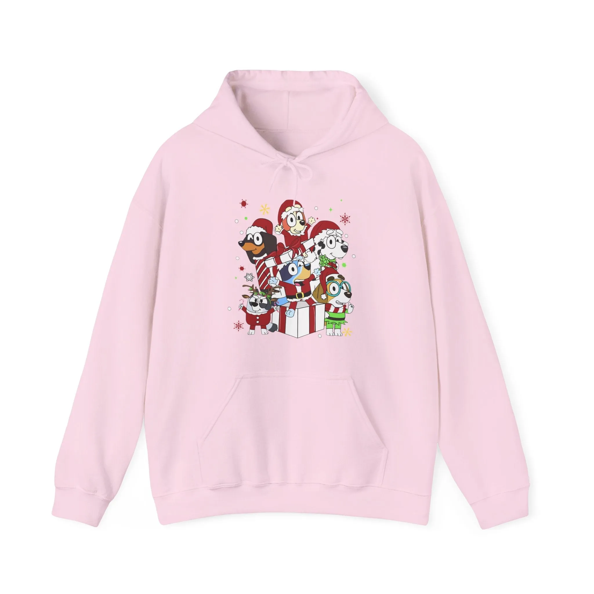 Princess Grace Festive Animal Friends Hoodie – Unisex Heavy Blend™ Sweatshirt for Holiday Cheer