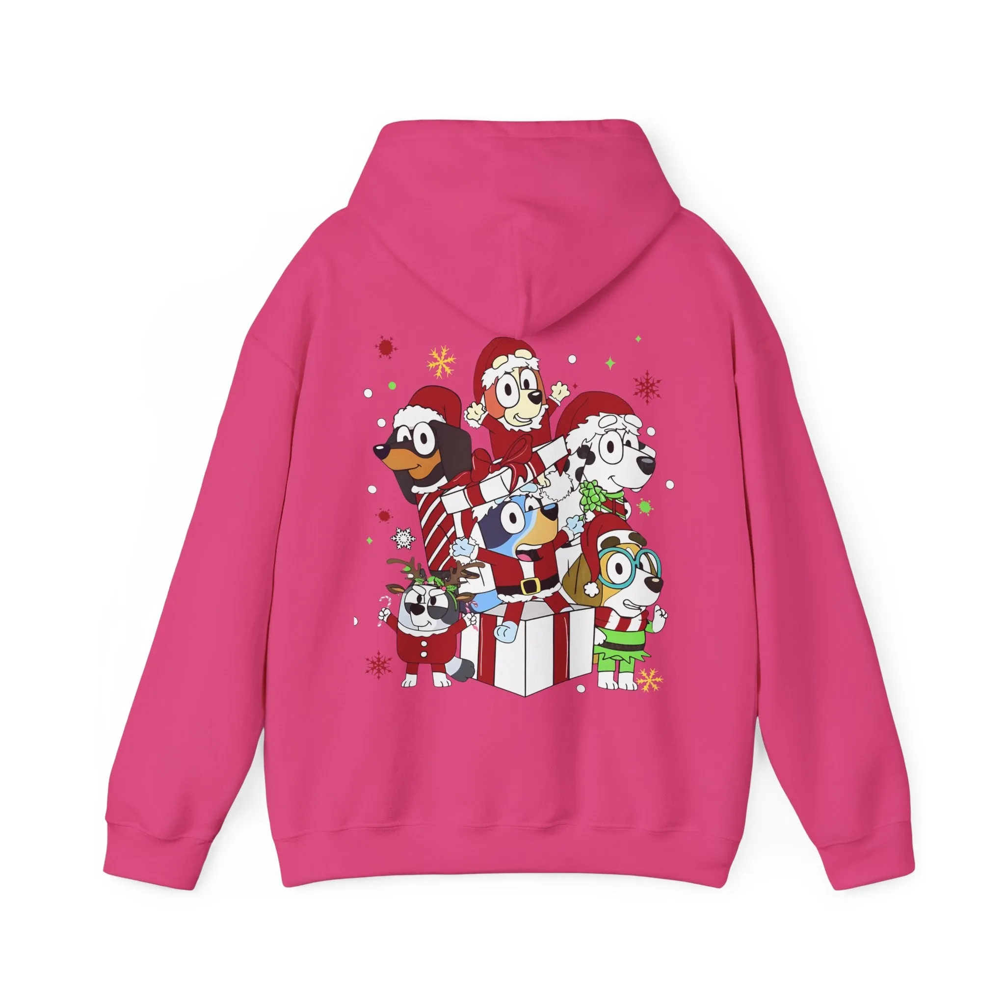 Princess Grace Festive Animal Friends Hoodie – Unisex Heavy Blend™ Sweatshirt for Holiday Cheer